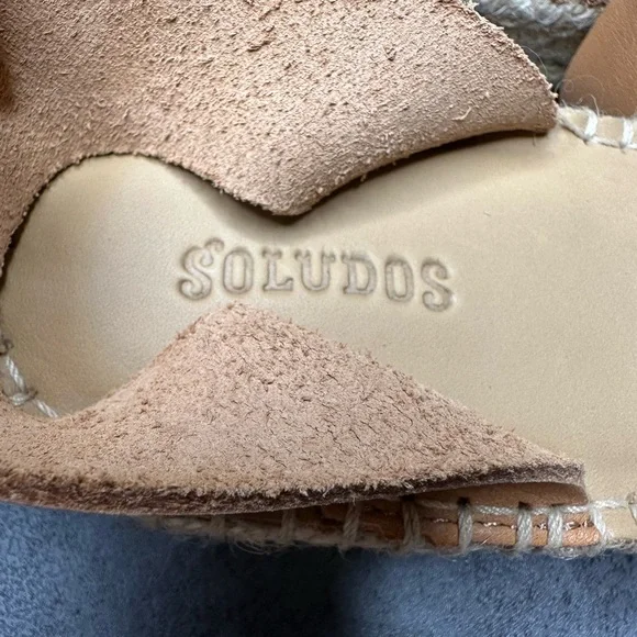 Soludos Cadiz Anthropologie Tan Espadrille Sandals - Picture 2 of 6